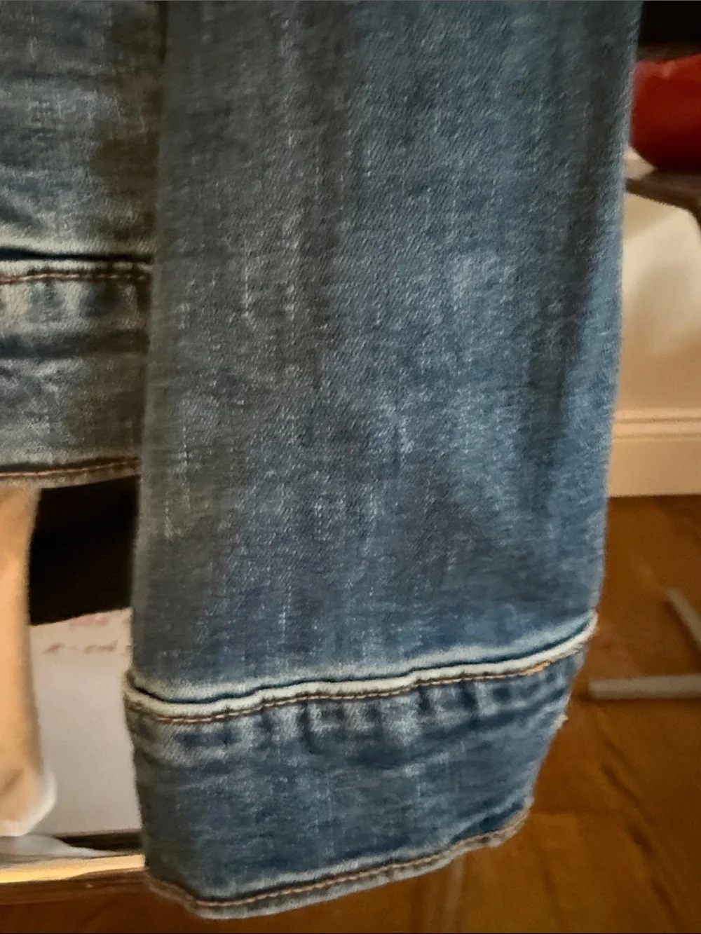 LC Lauren Conrad Medium Blue Denim Jean Jacket - Picture 6 of 15